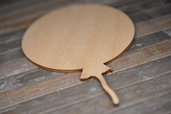 sagoma in legno tonda forma palloncino cm 10 spessore 0,5