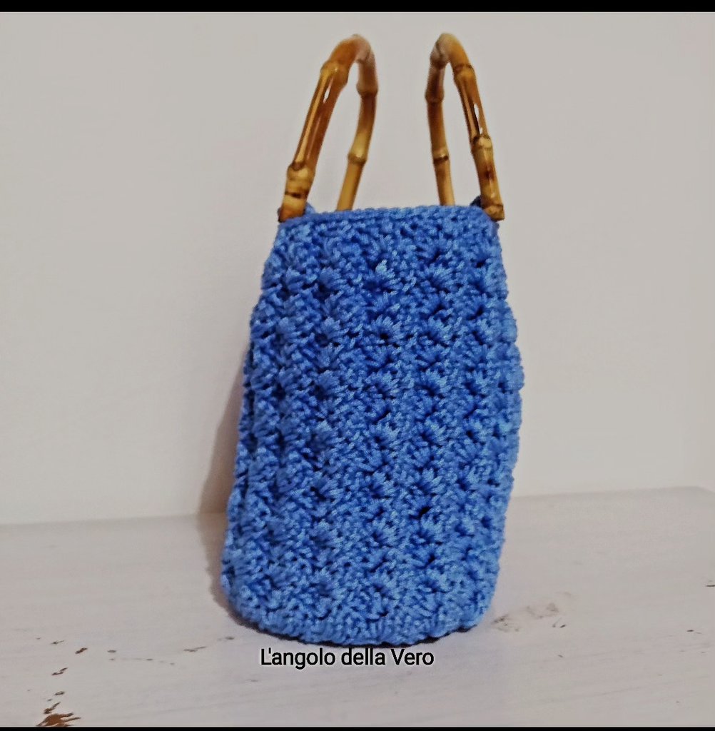 Borsa Donna In Vera Pelle Fucsia Con Manici Bambù - Stefany, Neuf Avec étiquettes, Style Classico Elegante