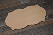 Sagoma cm 14x7 in legno ondulata