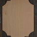 Sagoma cm 16x11,8  in legno ondulata