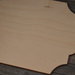 Sagoma cm 19x14  in legno ondulata