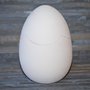 Uovo di pasqua a scatola in terracotta bianca cm 16