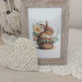 Portafoto in legno sbiancato in stile rustico chic con foto di tenero coniglietto