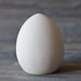 Uovo di pasqua a scatola in terracotta bianca cm 3,5