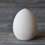 Uovo di pasqua a scatola in terracotta bianca cm 10