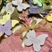 Porta confetti juta multicolore Prima Comunione con gessetti profumati Farfalle 