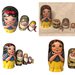 Bambola  da collezione matrioska di 5 pezzi "Biancaneve e 4 nani"