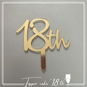 Topper cake "18th"