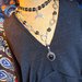 Collana multifilo Black Sanya, con pietra Agata