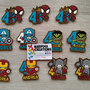 Calamita in legno Avengers, Ironman, Thor, Captain America, Spiderman, Hulk