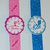 Orologio gioco in gomma crepla bracciali regalo fine festa Barbie e Ken