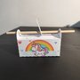 Scatoline unicorno nascita battesimo segnaposto compleanno arcobaleno segnaposto box scatola 