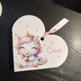Scatolina cuore baby cute unicorno scatola box evento confetti caramelle nascita battesimo confetti completato animaletti 