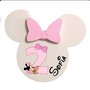 Bomboniera primo  compleanno  calamita topolino Minnie  2 anni numero uno due segnaposto festa palloncino 