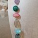 collana lunga incatenata con pietre naturali colori chiari