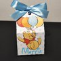 Scatolina Winnie pooh fiocco confetti palloncini nascita battesimo compleanno nome scatola scatoline box 