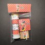 Set bustina gadget busta fine festa compleanno Minnie bolle sapone matite colorate lecca lecca topolina 