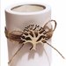 Bomboniera portacandela lanterna comunione cresima matrimonio sposi artigianale albero della vita shabby 8 cm con candela 