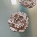 Peonia in gesso ceramico fiore 3d bomboniera segnaposto 
