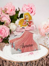 Scatolina principesse principessa aurora bella addormentata festa compleanno confetti caramelle 