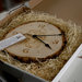 Orologio in tronco di legno personalizzato con incisione a fuoco Idea regalo Testimoni di Nozze e Sposi