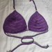 Top bikini uncinetto viola 