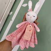 Dou-Dou Coniglietta Rosa 100% cotone realizzato a mano