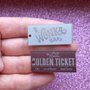 Stampo in Gomma Siliconica doppia cavità Wonka Bar/Golden Ticket 