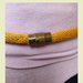 Collana in corda giallo senape