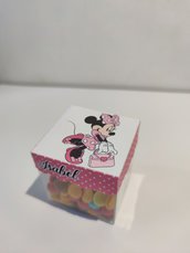 Scatolina vuota trasparente coperchio personalizzato Minnie 