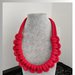 Collana in corda colore rosso