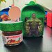 scatolette gomma crepla glitter Avengers Marvel mininutella vasetto nutella 25 gr