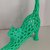 Gatto 3d verde