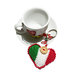 Schema portachiavi ad uncinetto cuore con i colori della bandiera italiana in PDF - Tutorial 4PRT