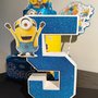 Numero 3d gomma Eva crepla cartoncino Minions 