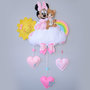 Fiocco nascita Minnie tenero orsetto, 58 cm x 35 cm