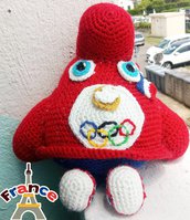 Phryge, mascotte dei giochi olimpici 2024 amigurumi 