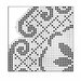 Schema centrino filet ad uncinetto con fiore al centro in PDF - Tutorial 25FLT