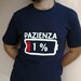 T-shirt blu "PAZIENZA" 