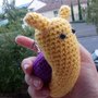 Lumachina amigurumi portachiavi o bomboniera