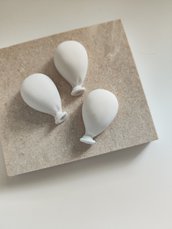 Palloncino bomboniere segnaposto in gesso ceramico 