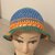 Cappellino donna in cotone modello pescatore uncinetto