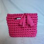 Mini bag fucsia uncinetto 