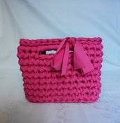 Mini bag fucsia uncinetto 