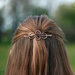 Infinity barretta per capelli in rame - Clip celtica in ottone - Accessori per capelli - Regalo donna