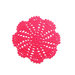 Sottobicchiere fucsia ad uncinetto in cotone 11 cm - 4 PEZZI - 19STT