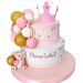 Torta scenografica bambina con palloncini orsetto stelline 