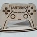 lampada joypad gamer videogioco legno regalo bimba bimbo handmade luce notturna laser decorazione stanzetta personalizzata