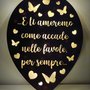 palloncino led lampada legno regalo bimba bimbo handmade luce notturna laser decorazione casa home scritta personalizzata