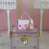 Borsa in miniatura scala 1:12 per casa delle bambole _ Linea Shabby Chic